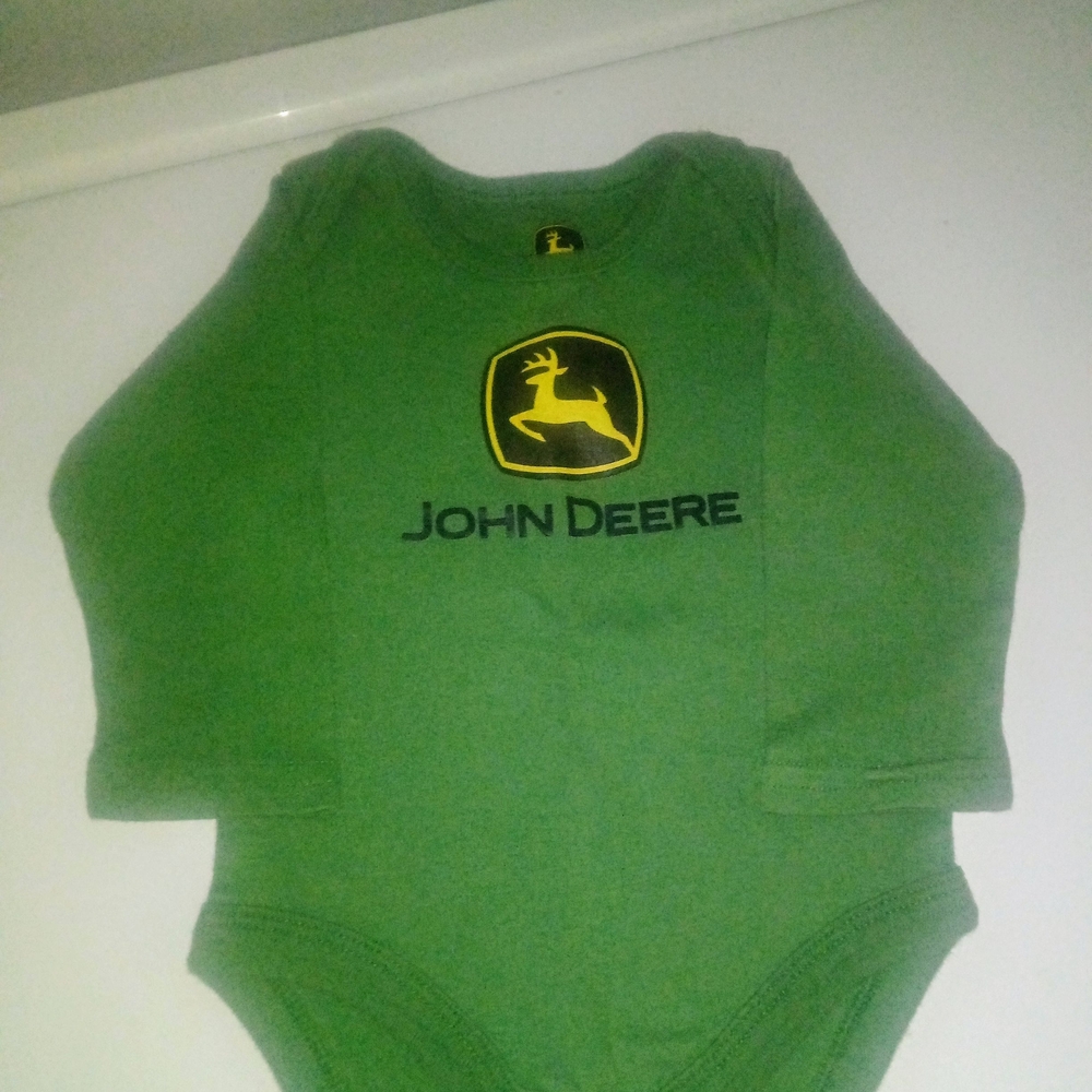 John Deere Green Baby Bodysuit